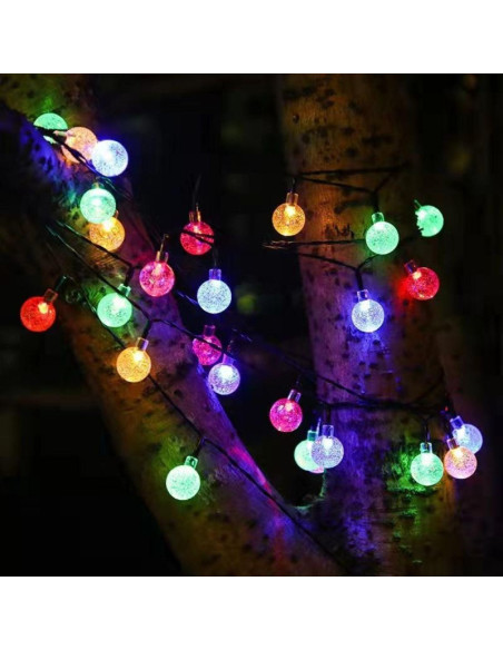 Lampa solarna ogrodowa girlanda łańcuch solarny 4,9m 40led multikolor