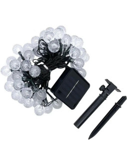Lampa solarna ogrodowa girlanda łańcuch solarny 4,9m 40led ciepły biały 2