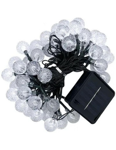 Lampa solarna ogrodowa girlanda łańcuch solarny 4,9m 40led ciepły biały