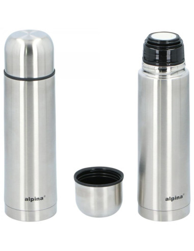 Termos termiczny turystyczny alpina 480ml srebrny