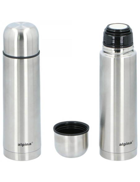 Termos termiczny turystyczny alpina 480ml srebrny