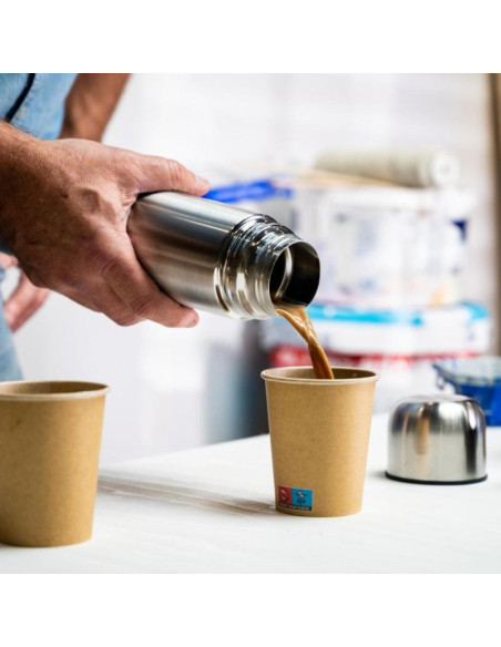 Termos termiczny turystyczny alpina 480ml srebrny