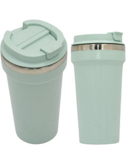 Kubek termiczny turystyczny excellent houseware 500l - zielony 2