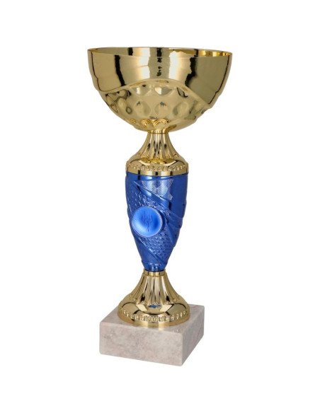 Puchar metalowy złoto-niebieski t-m 9058h