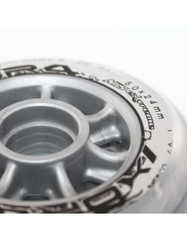 Pu 80x24 82a przezroczyste kółka (4 szt.) nils extreme