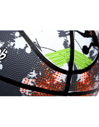 Piłka do koszykówki enero solid r.7 szaro-biała