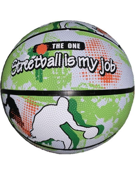 Piłka do koszykówki enero solid r.7 zielono-biała