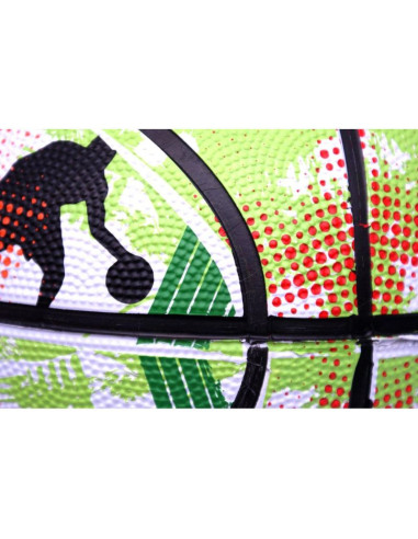 Piłka do koszykówki enero solid r.7 zielono-biała