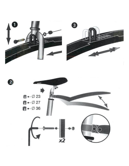 Zestaw błotników mtb 24-26 cali dunlop