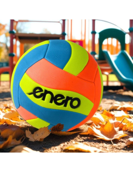 Piłka siatkowa plażowa fancy enero niebieski żółty pomarańczowy