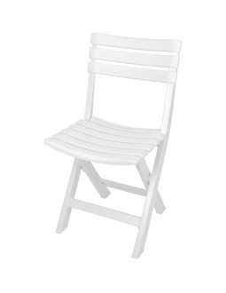 Zestaw 4 krzeseł cateringowych składanych  plastikowych komodo biały 2