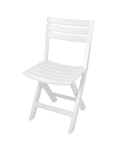 Zestaw 4 krzeseł cateringowych składanych  plastikowych komodo biały