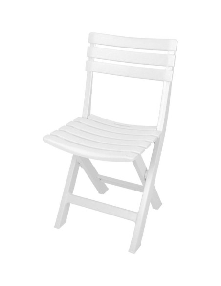 Zestaw 4 krzeseł cateringowych składanych  plastikowych komodo biały