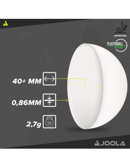 Piłeczki do tenisa stołowego joola magic abs 72szt białe 2
