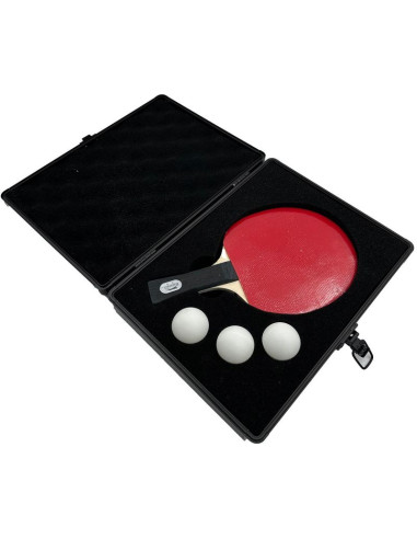 Pokrowiec walizeczka na rakietkę  i 3 piłeczki do tenisa stołowego joola alu laser black