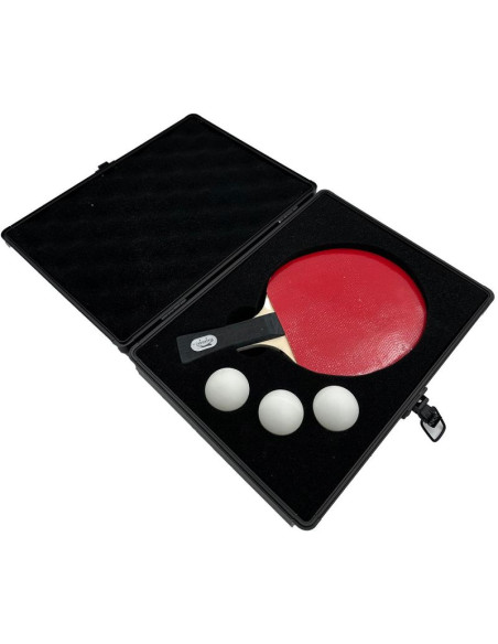 Pokrowiec walizeczka na rakietkę  i 3 piłeczki do tenisa stołowego joola alu laser black