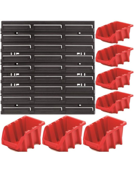 Tablica warsztatowa z zestawem pojemników orderline kistenberg