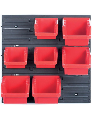 Tablica warsztatowa z zestawem pojemników orderline kistenberg