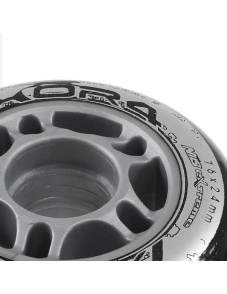 Pu 76x24 82a czarne kółka (4 szt.) nils extreme