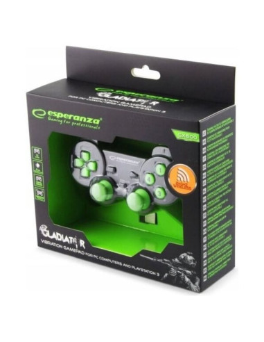 Gamepad bezprzewodowy esperanza gladiator egg108g (pc, ps3  kolor czarny)