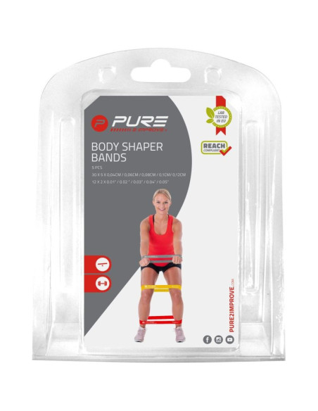 Zestaw gum do ćwiczeń fitness crossfit mini band 5szt pure 2 improve