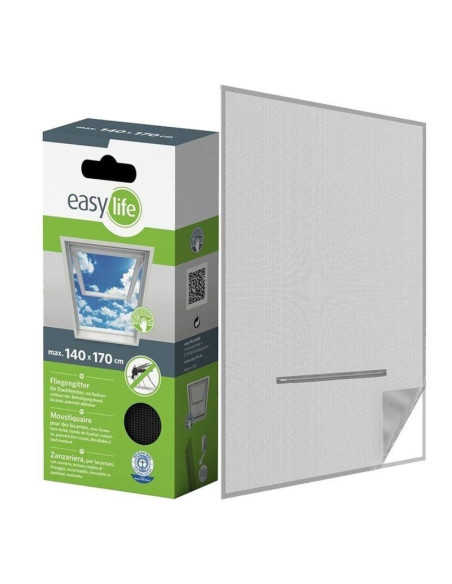 Moskitiera okno dach 140x170 czarna poliester+taśma rzep