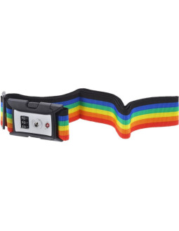 Uniwersalny pas zabezpieczający do walizki spinający 180x5cm na szyfr proworld multikolor