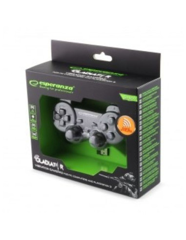 Gamepad bezprzewodowy esperanza egg108k (pc, ps3  kolor czarny)