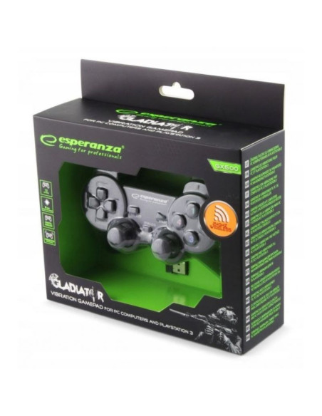 Gamepad bezprzewodowy esperanza egg108k (pc, ps3  kolor czarny)