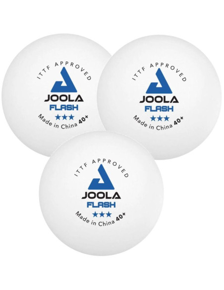 Piłeczki do tenisa stołowego joola flash 3szt białe