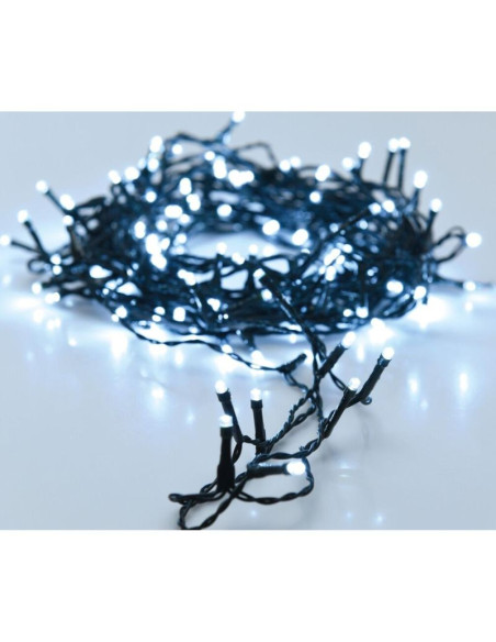 Lampki choinkowe łańcuch świetlny 120 led timer zimny biały