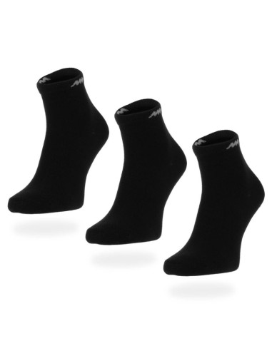 Skarpety męskie czarne monotox basics ankle socks black 3-pack (mx20005)