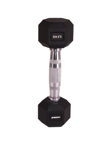 Hantla gumowa hex 2,5 kg enero fit