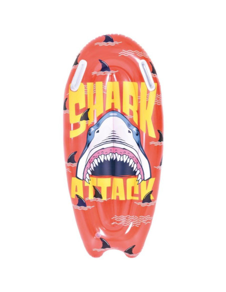 Dmuchana deska do pływania 100x50cm rekin 35017 czerwony