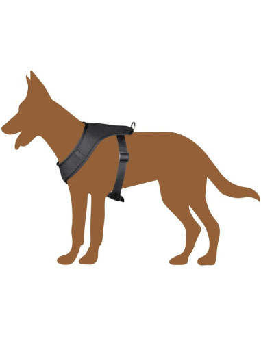 Szelki dla psa z tasmą odblaskową  41 - 67 cm large