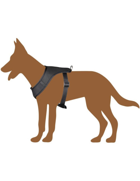 Szelki dla psa z tasmą odblaskową  41 - 67 cm large