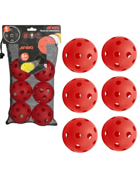 Piłka unihoc meczowa czerwona enero 6szt