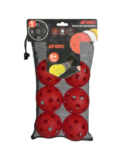 Piłka unihoc meczowa czerwona enero 6szt 2