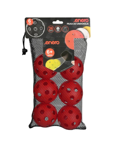 Piłka unihoc meczowa czerwona enero 6szt