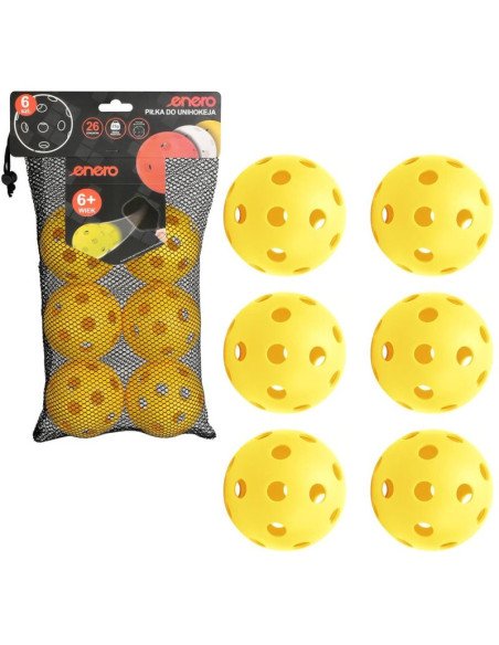 Piłka unihoc meczowa żółta enero 6szt