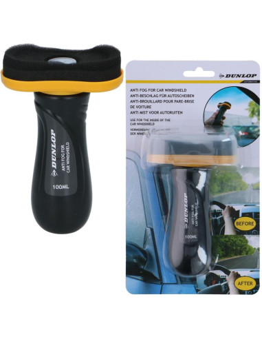 Płyn przeciw parowaniu szyb auta gąbka 100ml dunlop