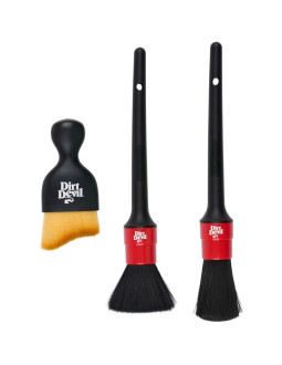 Zestaw pędzli do sprzątania samochodu 3 elementy dirt devil