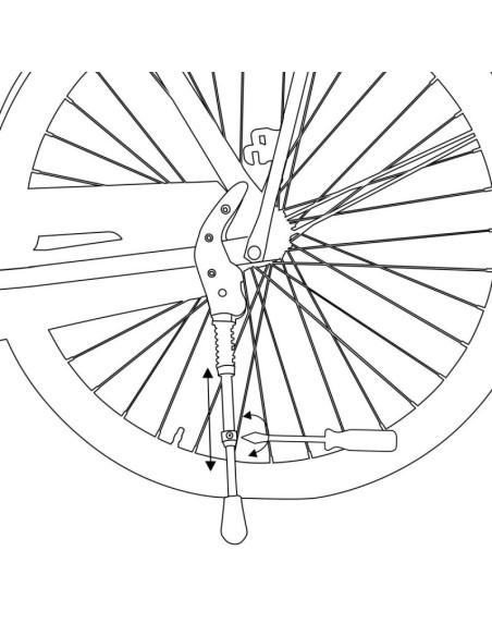 Nóżka stopka rowerowa tył regulowana 24''-28'' dunlop