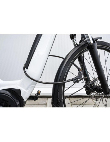 Zapięcie rowerowe linka na szyfr 10x1800mm z uchwytem black+ decker