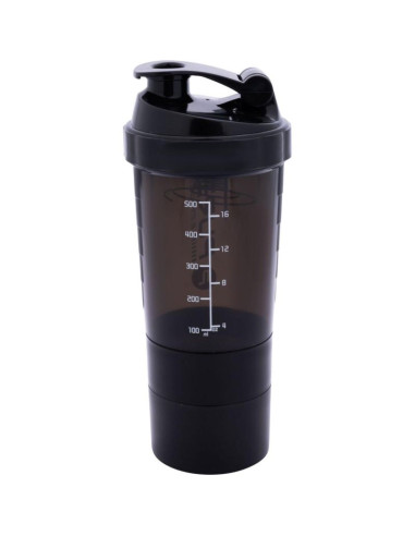 Bidon fitness shaker 500ml black pure 2 improve