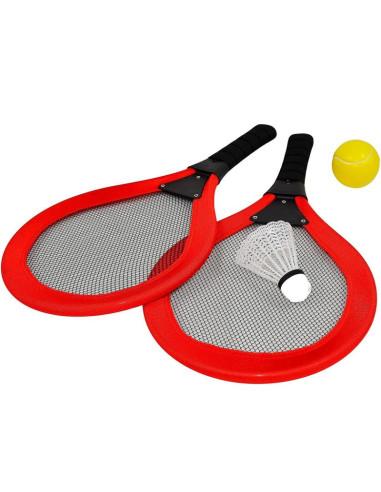Zestaw 2 rakiety lotka piłka do tenisa badmintona enero toys