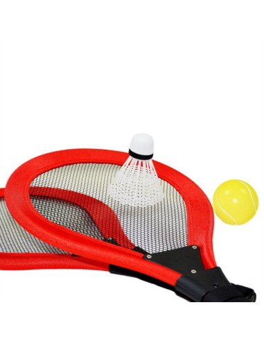 Zestaw 2 rakiety lotka piłka do tenisa badmintona enero toys