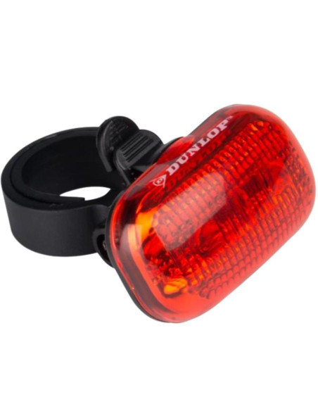 Zestaw lamp rowerowych led przód tył dunlop