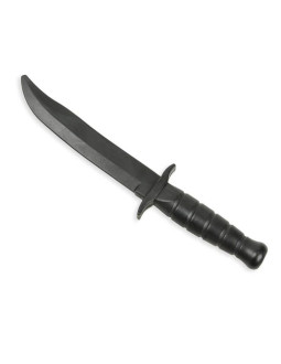 Gumowy nóż treningowy atrapa noża, czarny  - arw-5051 2