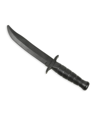 Gumowy nóż treningowy atrapa noża, czarny  - arw-5051
